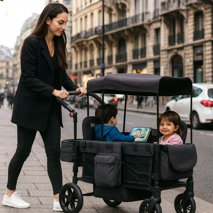 Poussette Chariot Familiale 4-en-1 | Sekey™