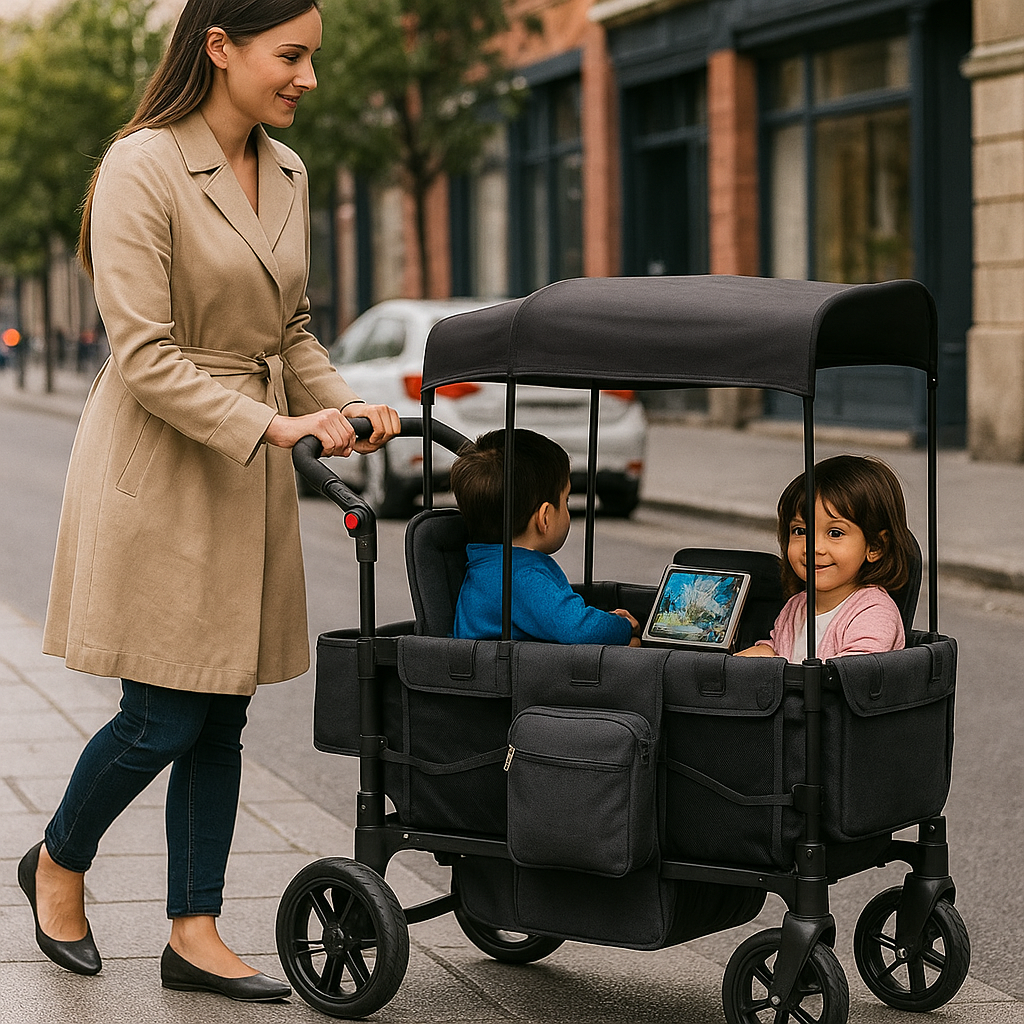 Poussette Chariot Familiale 4-en-1 | Sekey™