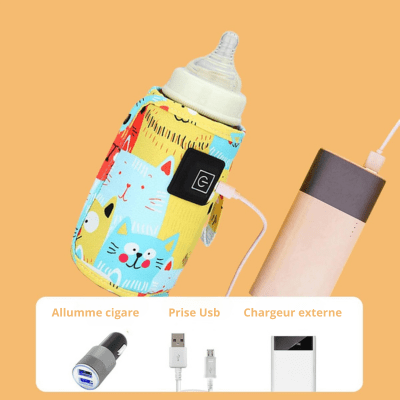 Chauffe-biberon nomade | Chaton’Bib™