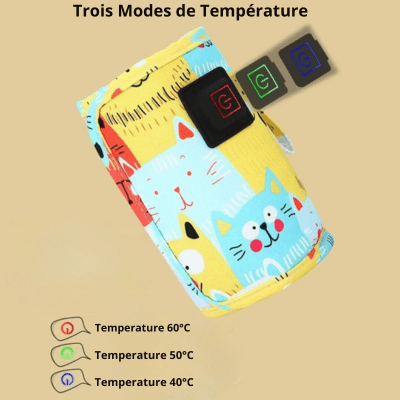 Chauffe-biberon nomade | Chaton’Bib™