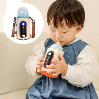 Chauffe-biberon portable | Cuir™