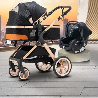 Poussette 3 en 1 | Noir Rolly